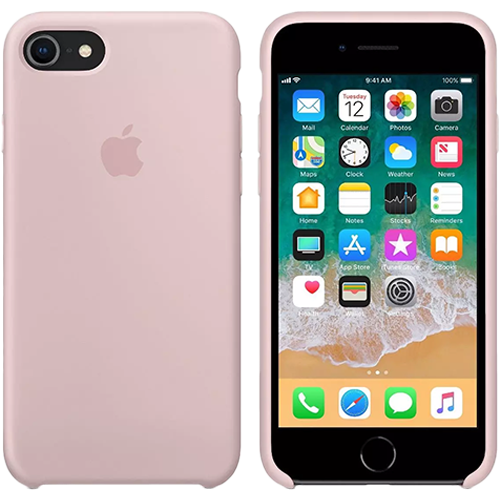 Чохол Smart Silicone Case для iPhone 7/8 Original (FoxConn) (Pink Sand)