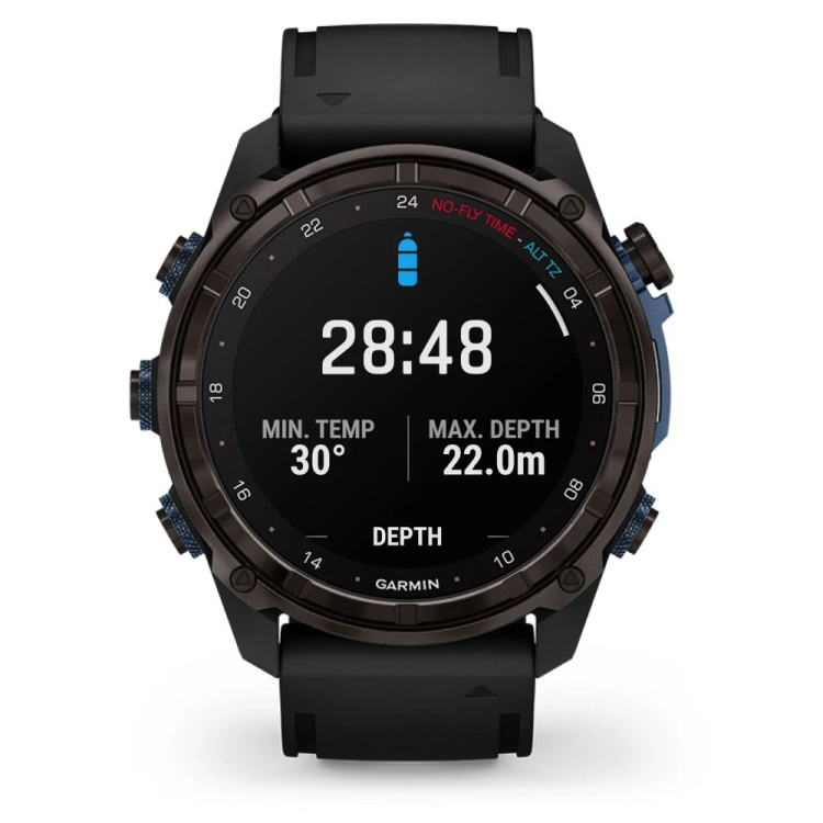 Garmin Descent Mk3i 43mm Carbon Gray DLC Titanium with Black Silicone Band (010-02753-10/11)