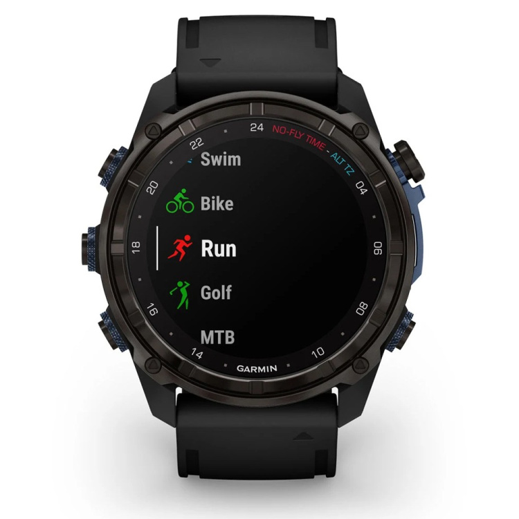 Garmin Descent Mk3i 43mm Carbon Gray DLC Titanium with Black Silicone Band (010-02753-10/11)