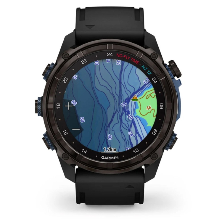 Garmin Descent Mk3i 43mm Carbon Gray DLC Titanium with Black Silicone Band (010-02753-10/11)