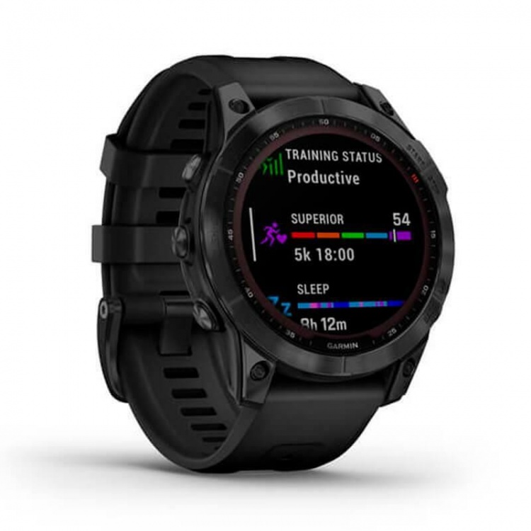 Garmin Fenix 7 Sapphire Solar Black DLC Titanium with Black Band (010-02540-34) Garmin Fenix 7 Sapphire Solar Black DLC Titanium with Black Band (010-02540-34)
