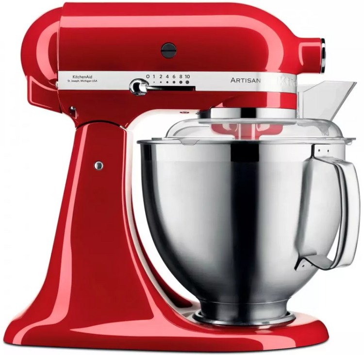 Планетарный миксер KitchenAid Artisan 4,8 л 5KSM185PSEER Red (UA)