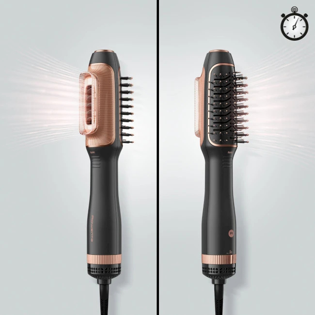 Фен-щетка Rowenta Reverso Dry&Brush 2в1 (Black/Gold) (CF9840F0)