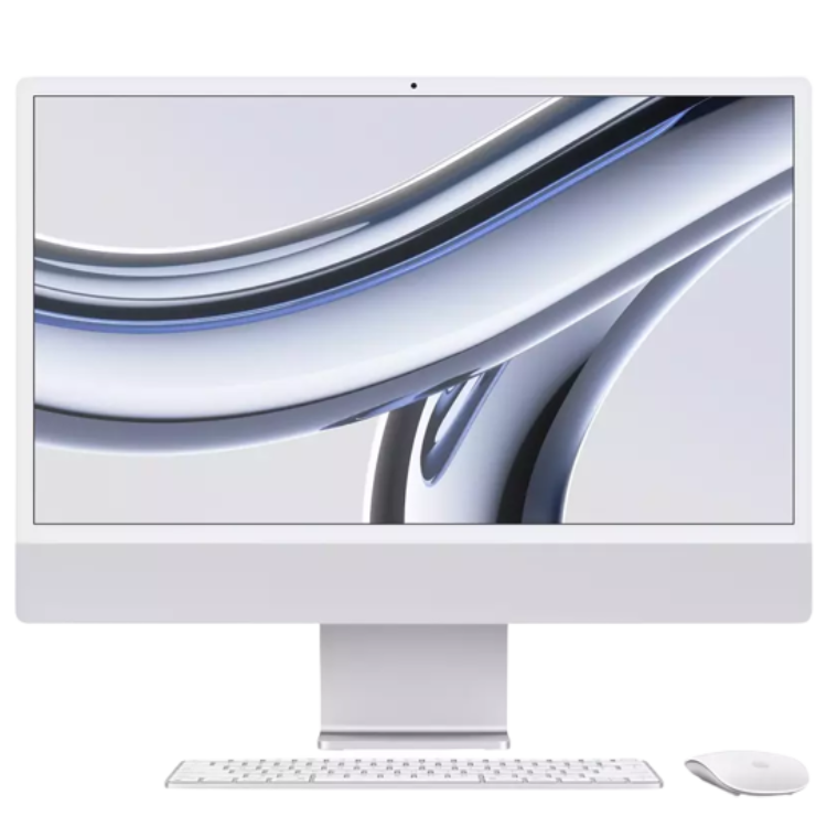 Apple iMac M3 24" 4.5K 10GPU/8RAM/512GB Silver (MQRK3) 2023