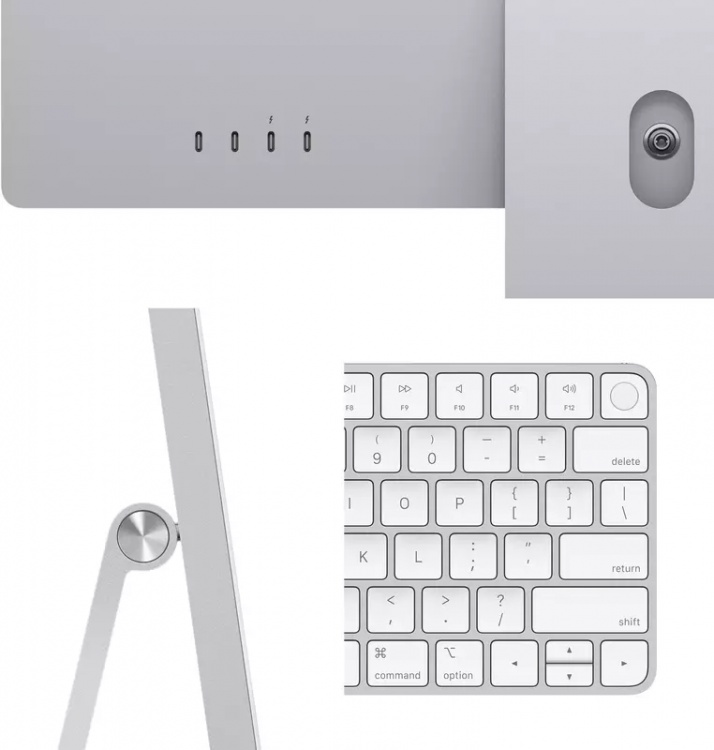 Apple iMac M3 24" 4.5K 10GPU/8RAM/512GB Silver (MQRK3) 2023