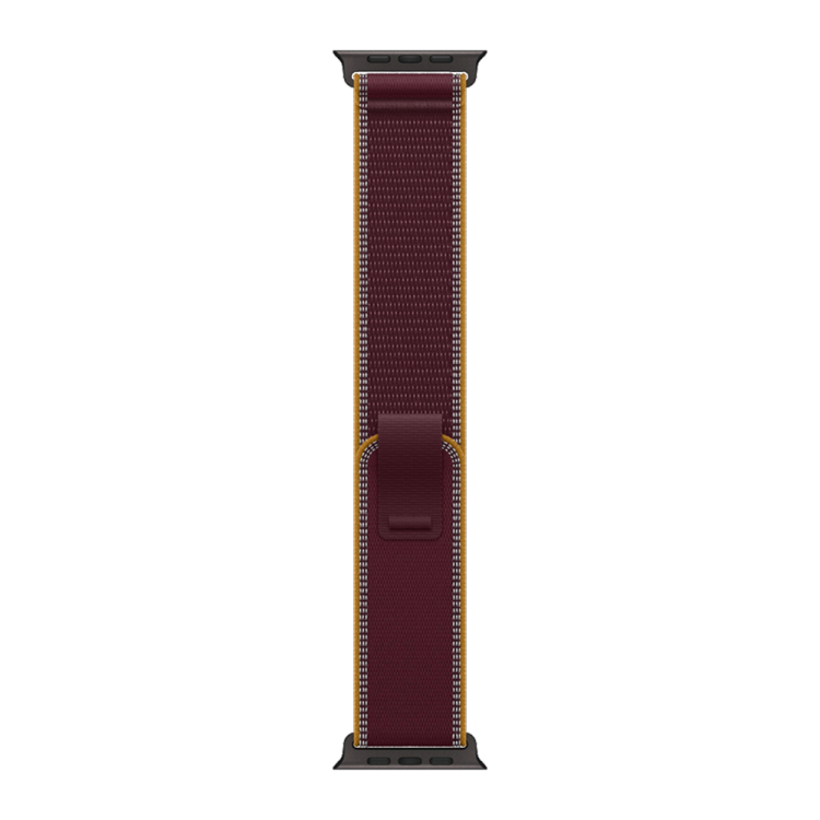 Apple Watch Ultra 4 GPS + LTE, 49mm Black Titanium Case with Burgundy Trail Loop - M/L