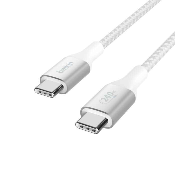 Кабель Belkin Braided USB-C 240W 2m (White)