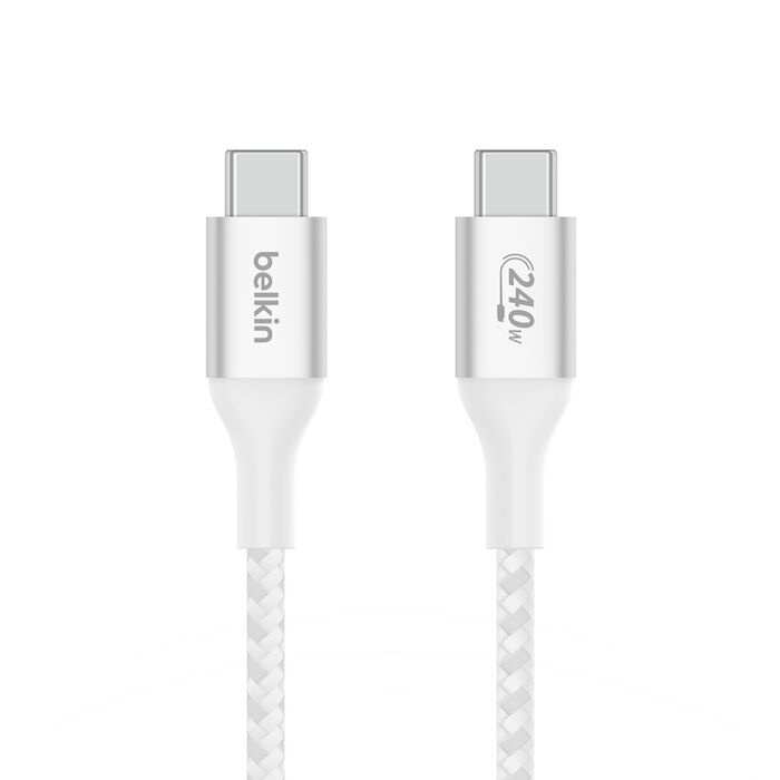Кабель Belkin Braided USB-C 240W 2m (White)