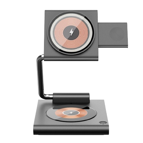 Безпровідна зарядка WiWU Wi-W023 3in1 Wireless Charger (6976195096897)