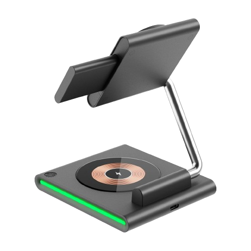 Безпровідна зарядка WiWU Wi-W023 3in1 Wireless Charger (6976195096897)