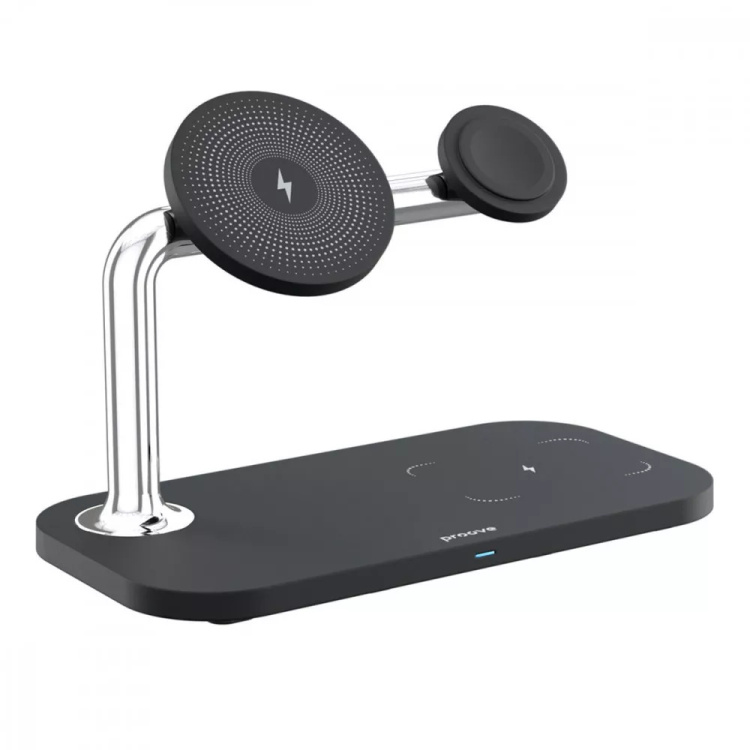 Безпровідна зарядка Proove Magnetic Field 3 in 1, Black (WSMF15010001) Безпровідна зарядка Proove Magnetic Field 3 in 1, Black (WSMF15010001)