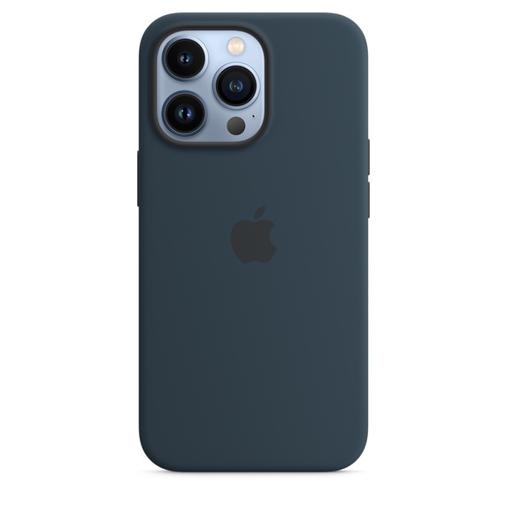 Чехол Apple Silicone Case для iPhone 13 Pro with MagSafe (Abyss Blue)