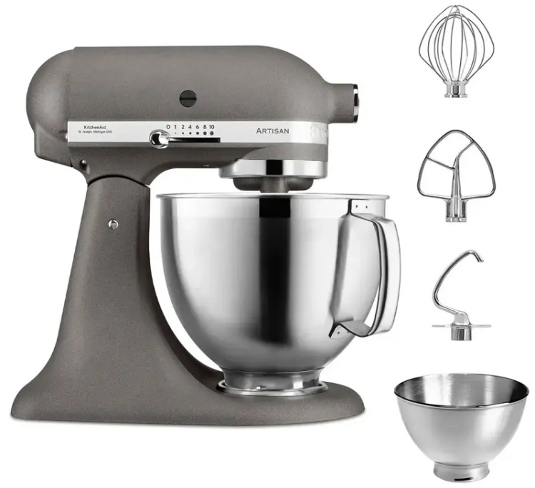Планетарний міксер KitchenAid Artisan 4,8 л 5KSM185PSEGR Grey (UA)