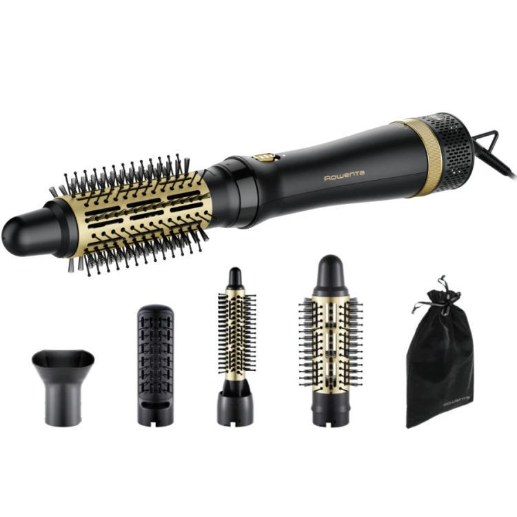 Фен-щетка Rowenta Express Style (Black/Gold) (CF6330F0)
