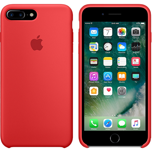 Чохол Smart Silicone Case для iPhone 7+/8+ Original (FoxConn) (Red)