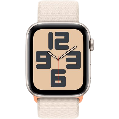 Apple Watch SE 2 2023 40mm GPS+LTE Starlight Aluminum Case with Starlight Sport Band - S/M (MRFW3) Open Box