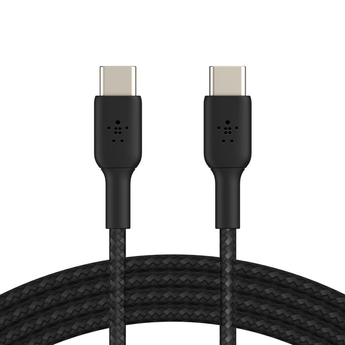 Кабель Belkin Braided USB-C 60W 1m Black (CAB004BT1MBK)