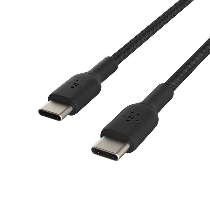 Кабель Belkin Braided USB-C 60W 1m Black (CAB004BT1MBK)