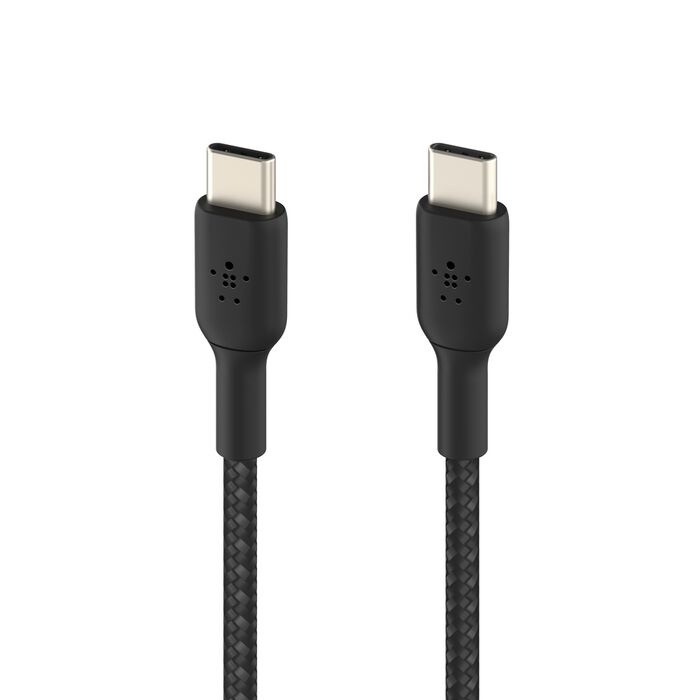 Кабель Belkin Braided USB-C 60W 1m Black (CAB004BT1MBK)