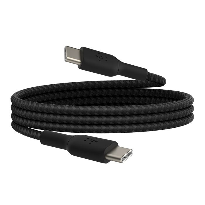 Кабель Belkin Braided USB-C 60W 1m Black (CAB004BT1MBK)
