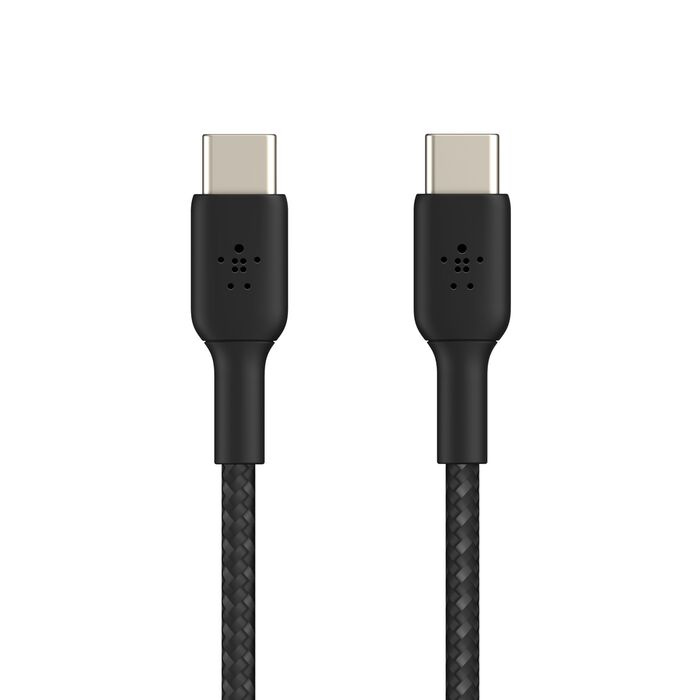 Кабель Belkin Braided USB-C 60W 1m Black (CAB004BT1MBK)
