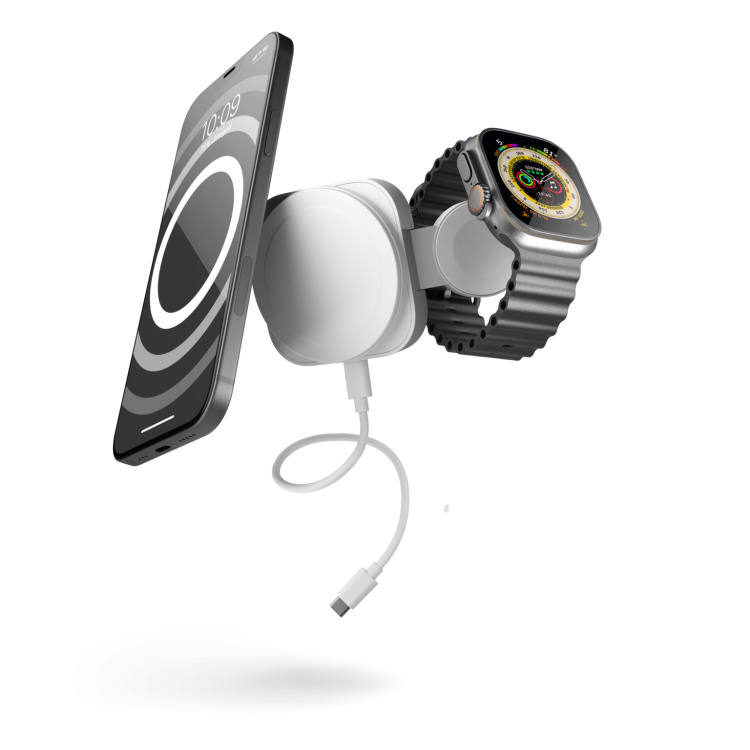 Безпровідна зарядка Zens 2-in-1 MagSafe + Watch Travel Charger (ZEDC24W/00)
