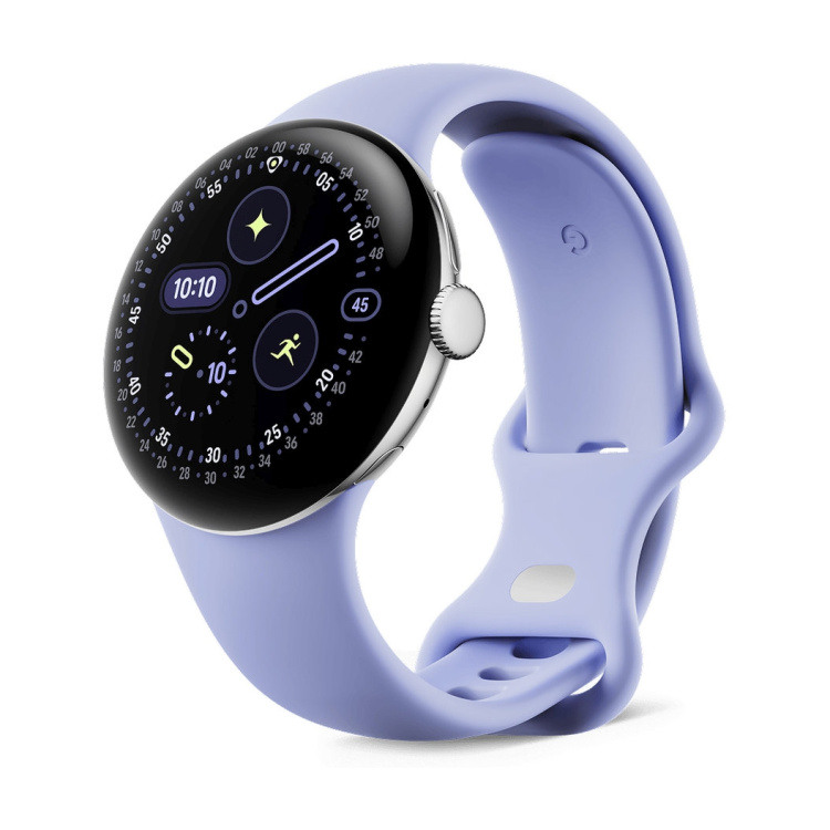Смарт-годинник Google Pixel Watch 4 41mm Polished Silver Aluminum Case / Iris Active Band