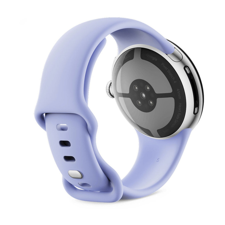 Смарт-часы Google Pixel Watch 4 41mm Polished Silver Aluminum Case / Iris Active Band