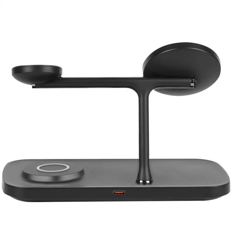 Безпровідна зарядка Proove Magnetic Field Pro 3 in 1 Qi2, Black (WSMP15002001) Безпровідна зарядка Proove Magnetic Field Pro 3 in 1 Qi2, Black (WSMP15002001)