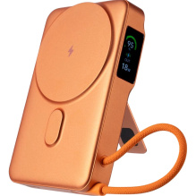 Зарядний пристрій Power Bank Gelius Fluxen GP-PBW120 Magnetic Wireless Charge Qi2 15W 10000mAh (Orange) (00000101783)