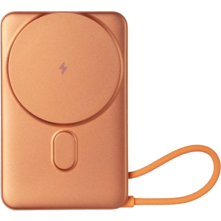 Зарядний пристрій Power Bank Gelius Fluxen GP-PBW120 Magnetic Wireless Charge Qi2 15W 10000mAh (Orange) (00000101783)