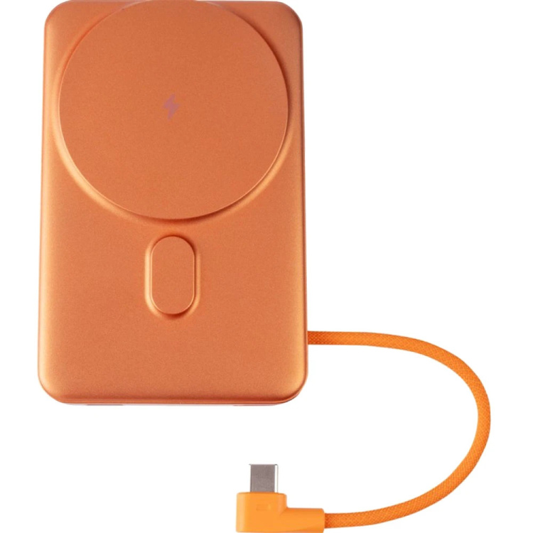 Зарядний пристрій Power Bank Gelius Fluxen GP-PBW120 Magnetic Wireless Charge Qi2 15W 10000mAh (Orange) (00000101783)