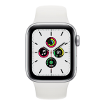 Apple Watch SE GPS + Cellular 44mm Silver Aluminum Case with White Sport Band (MYEM2) Apple Watch SE GPS + Cellular 44mm Silver Aluminum Case with White Sport Band (MYEM2)