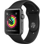 Apple Watch Series 3 38mm GPS+LTE Space Gray Aluminum Case with Black Sport Band (MQJP2, MTGH2) Apple Watch Series 3 38mm GPS+LTE Space Gray Aluminum Case with Black Sport Band (MQJP2, MTGH2)