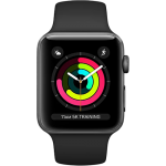 Apple Watch Series 3 38mm GPS+LTE Space Gray Aluminum Case with Black Sport Band (MQJP2, MTGH2) Apple Watch Series 3 38mm GPS+LTE Space Gray Aluminum Case with Black Sport Band (MQJP2, MTGH2)