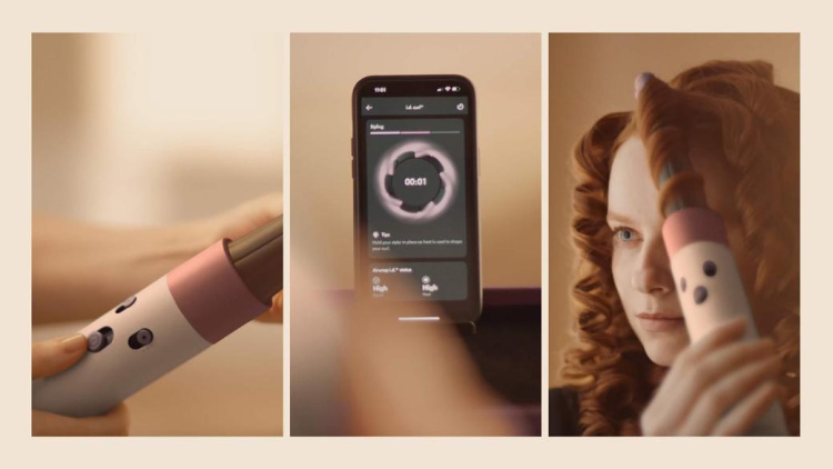 Стайлер Dyson Airwrap i.d. для прямого та хвилястого волосся (Ceramic Apricot/Topaz)