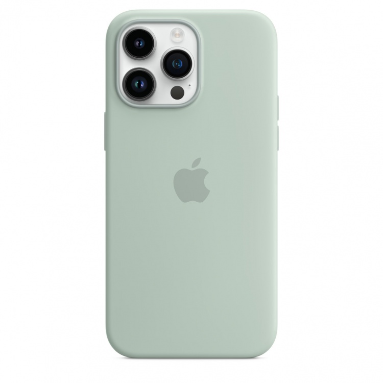 Чохол Apple Silicone Case для iPhone 14 Pro Max with MagSafe (Succulent)