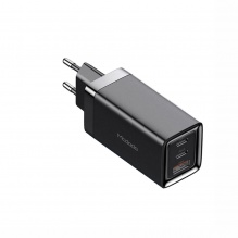 Адаптер Mcdodo [CH-1540] GaN 5 Mini 2xUSB-C+USB 65W (Black)