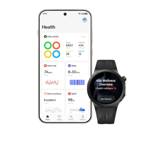 Смарт-часы OnePlus Watch 4 Evergreen Titanium (OPWWE261-EVE)