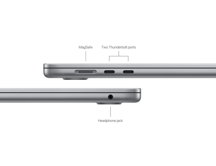 MacBook Air 15 Retina, with Apple M3, Space Gray, 256GB, 8 CPU / 10 GPU, 8GB RAM (MRYM3) бу (Як Новий)