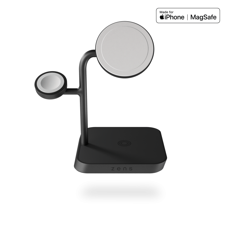 Безпровідна зарядка Zens 4-in-1 MagSafe + Watch Wireless Charging Station Black (ZEAPDC01/00) Безпровідна зарядка Zens 4-in-1 MagSafe + Watch Wireless Charging Station Black (ZEAPDC01/00)