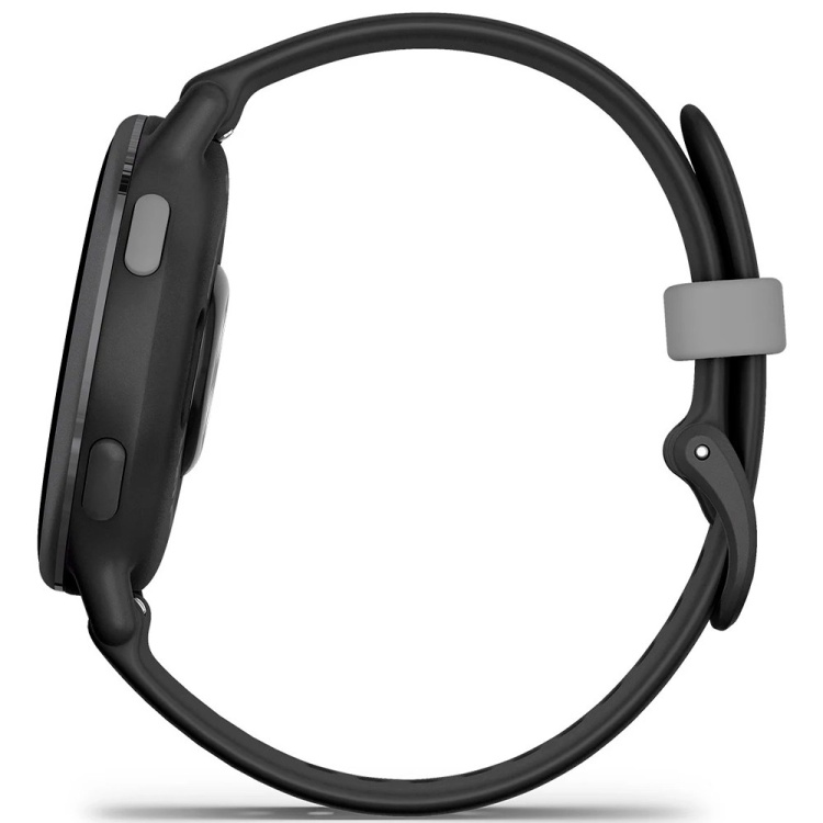 Garmin Vivoactive 5 Slate Aluminum Bezel with Black Case and Silicone Band (010-02862-10)
