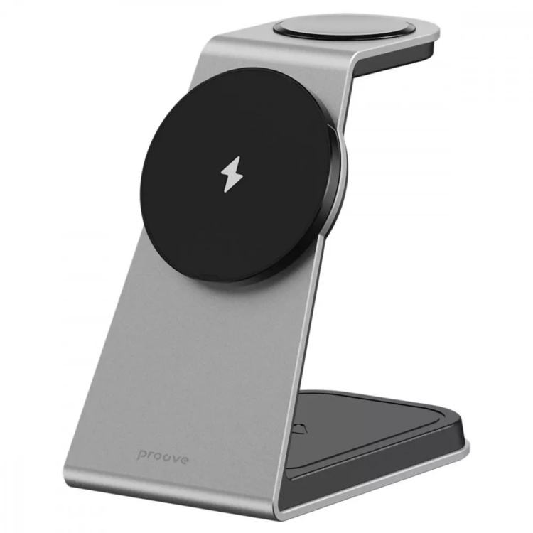 Безпровідна зарядка Proove Omni Power 3 in 1 Gray (WSOP15020003)