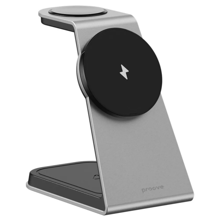Безпровідна зарядка Proove Omni Power 3 in 1 Gray (WSOP15020003)