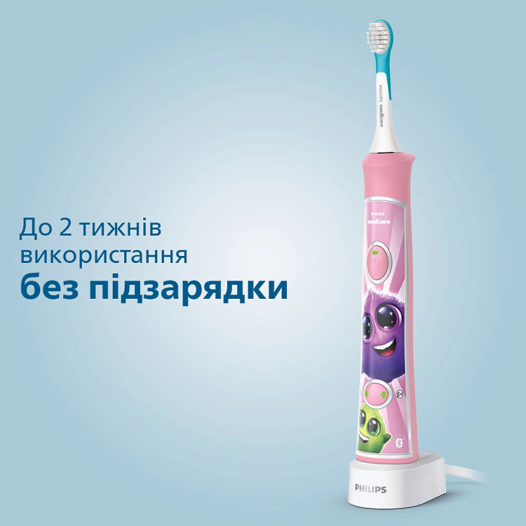 Зубна електрощітка Philips Sonicare For Kids (Pink) (HX6352/42) Зубна електрощітка Philips Sonicare For Kids (Pink) (HX6352/42)