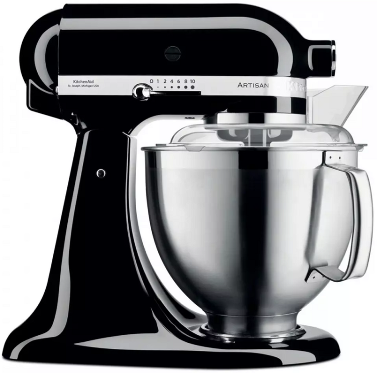 Планетарный миксер KitchenAid Artisan 4,8 л 5KSM185PSEOB Black (UA)