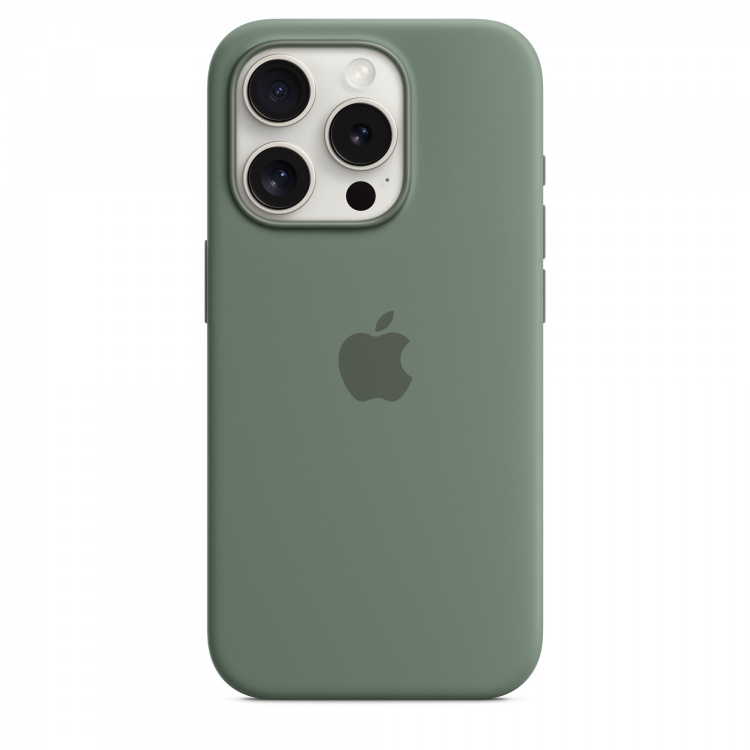 Чехол Apple Silicone Case для iPhone 15 Pro with MagSafe (Cypress)