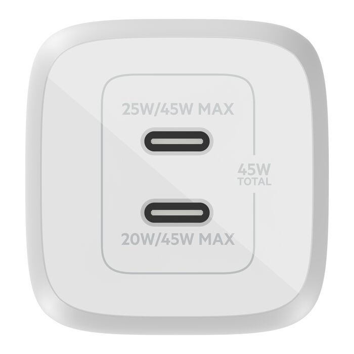 Блок питания Belkin Home Charger 42W USB-C PD PPS 30Вт, USB-A 12Вт White (WCB009VFWH) Блок питания Belkin Home Charger 42W USB-C PD PPS 30Вт, USB-A 12Вт White (WCB009VFWH)