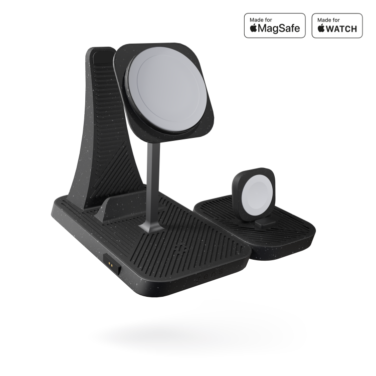 Безпровідна зарядка Zens 4-in-1 Modular Wireless Charger with iPad Charging Stand Black (ZEAPM03/00)
