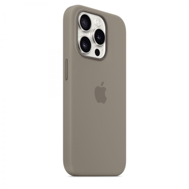 Чехол Apple Silicone Case для iPhone 15 Pro with MagSafe (Clay)